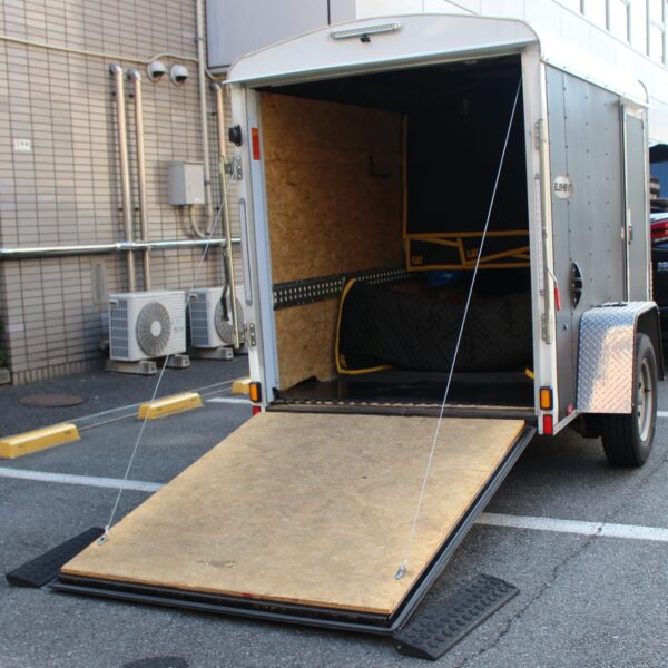 スロープにより重い荷物も問題なし